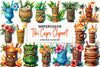 Tiki Cups Clipart Bundle
