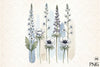 Wildflowers Brushstroke Clipart Bundle