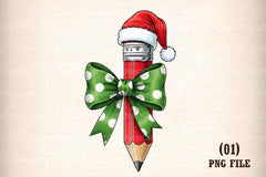 Christmas Pencil Clipart Bundle - CraftNest - Digital Crafting and Art