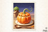 Pumpkin Postage Stamp Clipart Bundle 8