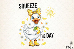 Funny Lemon Goose Clipart Bundle: Positive Main Squeeze - CraftNest - Digital Crafting and Art