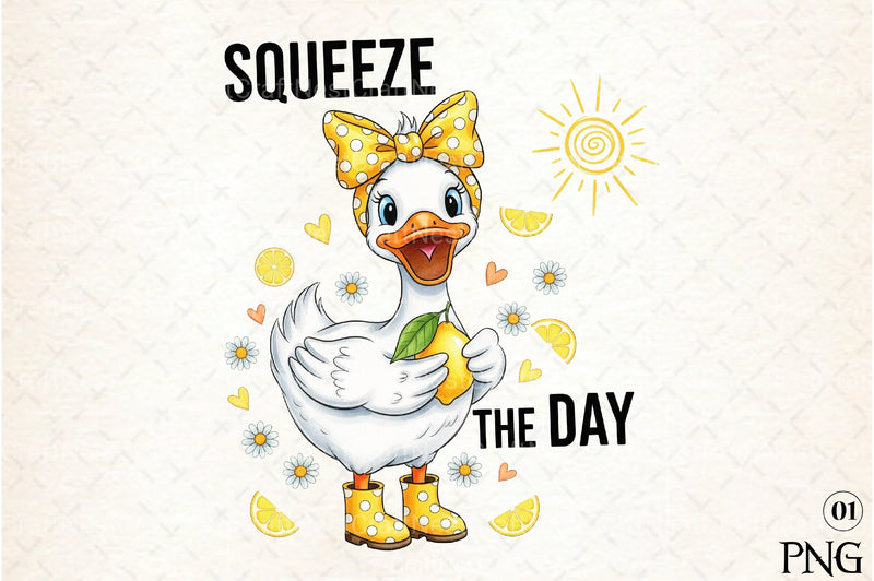 Funny Lemon Goose Clipart Bundle: Positive Main Squeeze - CraftNest - Digital Crafting and Art