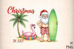 Christmas in July Funny Clipart Bundle 34 - CraftNest - Digital Crafting and Art