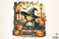 Halloween Frog Clipart Bundle - CraftNest - Digital Crafting and Art