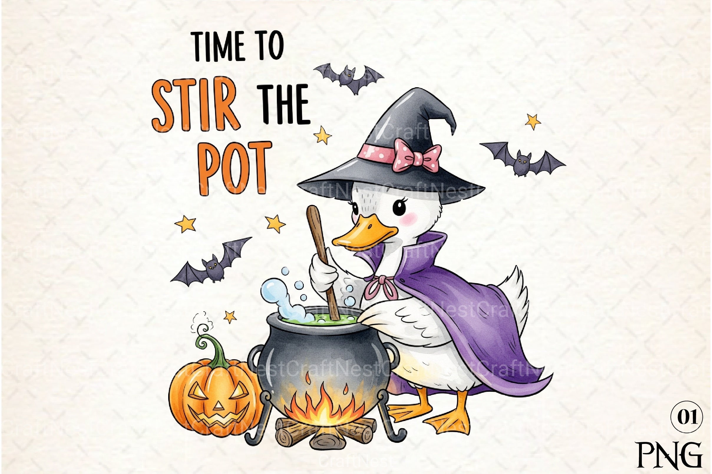 Halloween Goose Clipart Bundle: Stir the Pot - CraftNest - Digital Crafting and Art