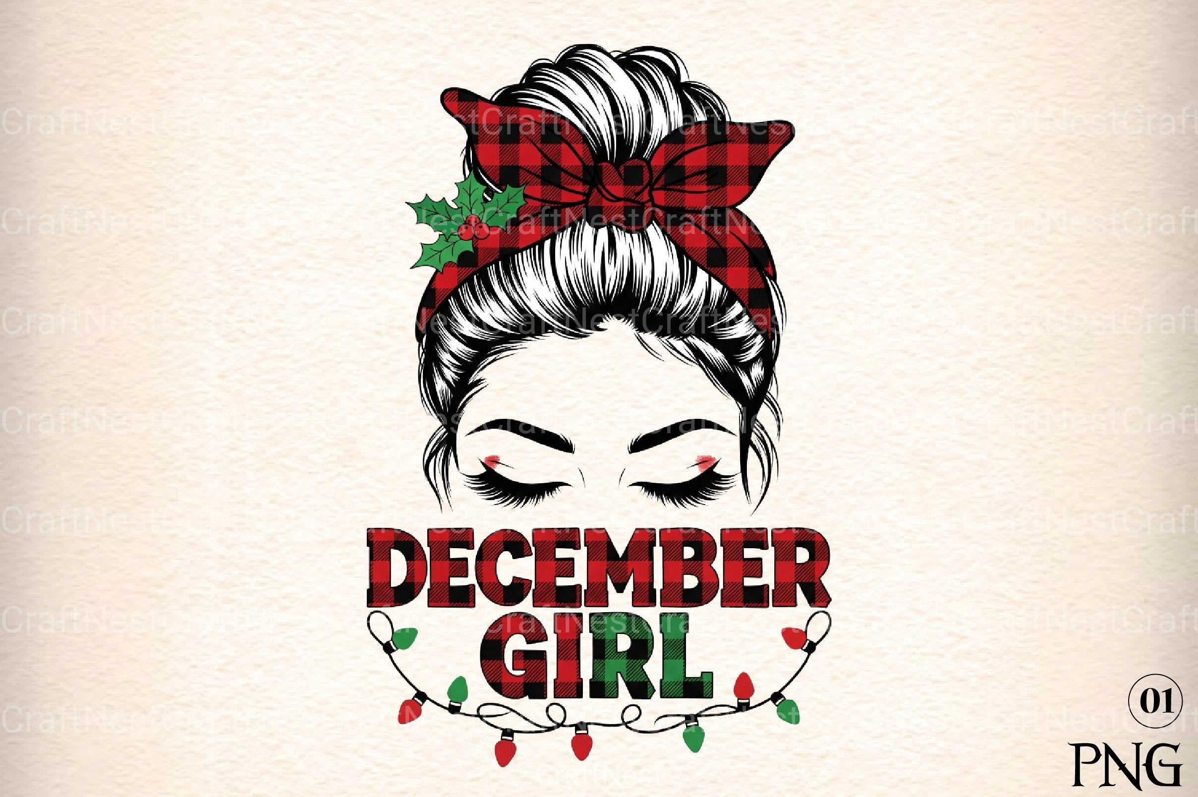 December Girl Holiday Clipart Bundle - CraftNest - Digital Crafting and Art