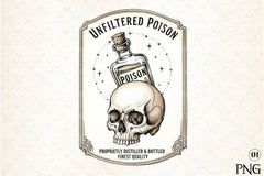 Vintage Halloween Potion Labels Clipart Bundle 1 - CraftNest - Digital Crafting and Art