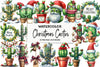 Christmas Cactus Clipart Bundle 4
