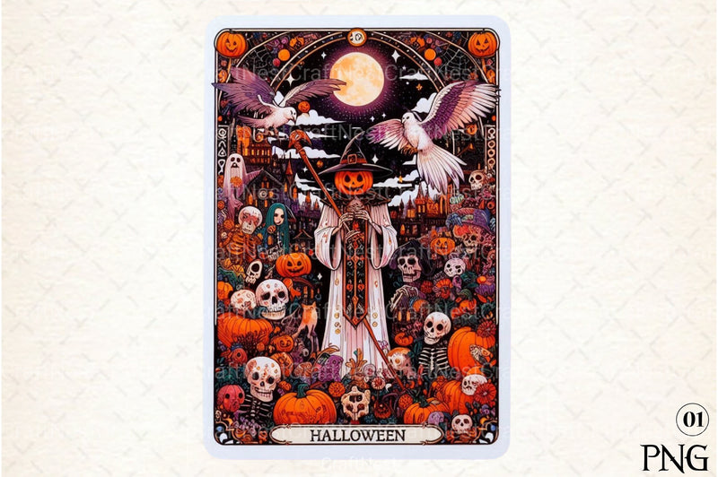 Halloween Tarot Card Clipart Bundle 14 - CraftNest - Digital Crafting and Art