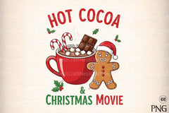 Hot Cocoa & Christmas Movie Clipart Bundle - CraftNest - Digital Crafting and Art