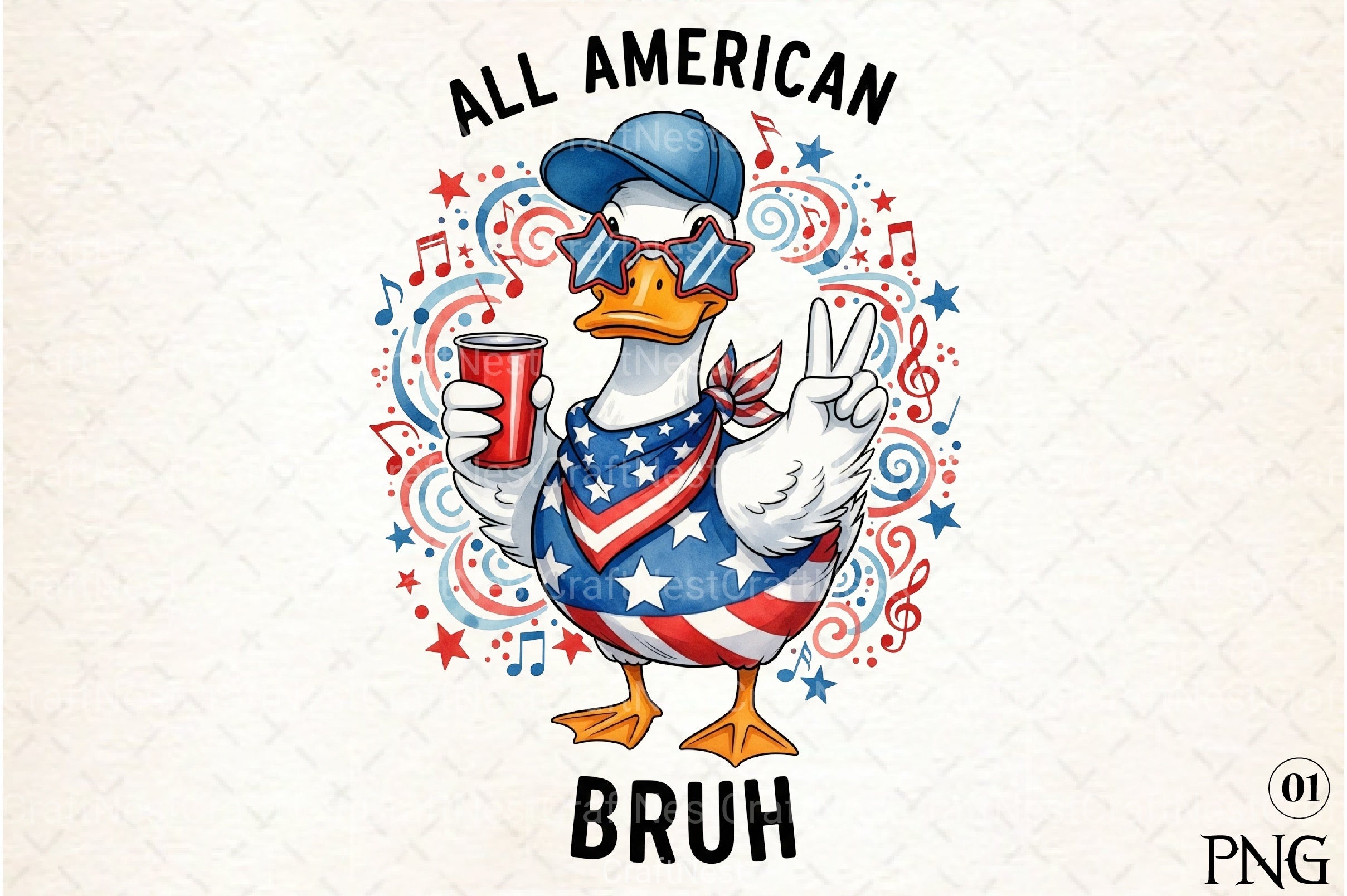 Funny 4th of July Clipart Bundle 10 - CraftNest - Digital Crafting and Art