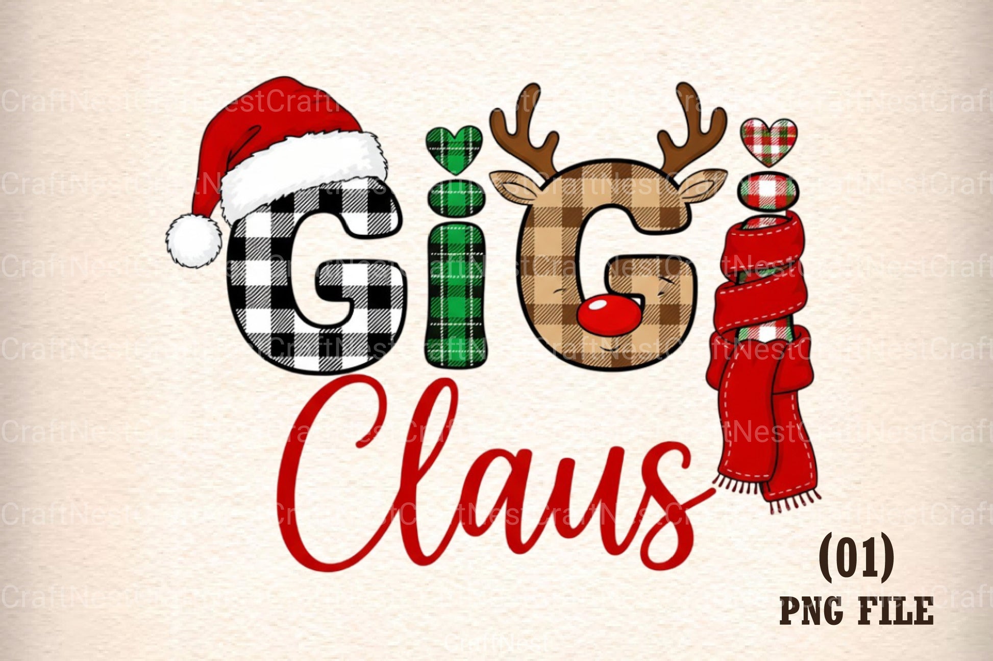 Gigi Claus Clipart Bundle - CraftNest - Digital Crafting and Art