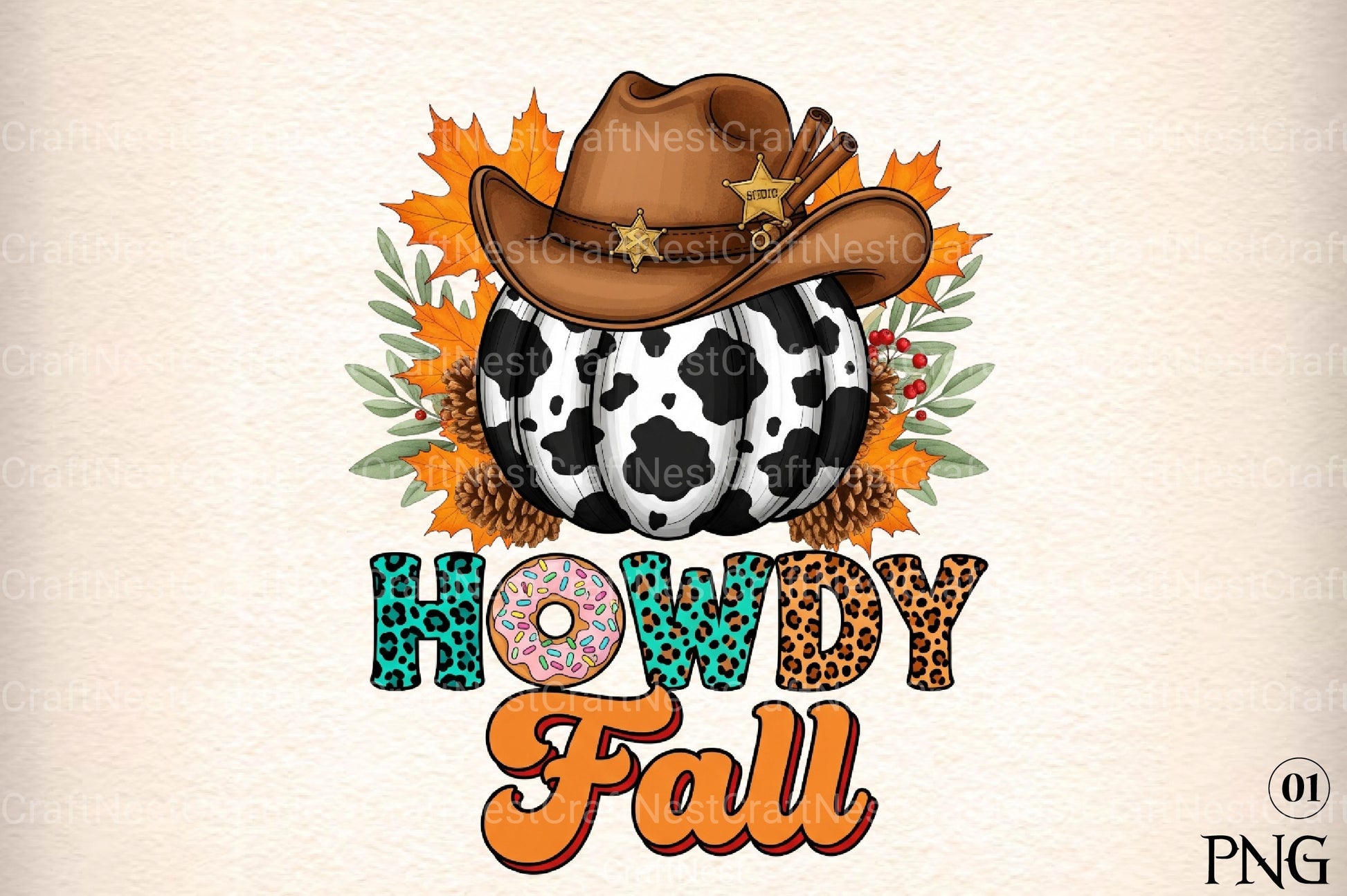 Cowboy Autumn Visual Clipart Bundle - CraftNest - Digital Crafting and Art