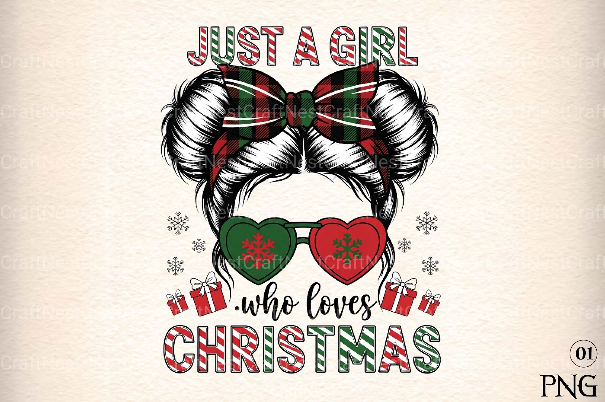 Girl Loves Christmas Clipart Bundle - CraftNest - Digital Crafting and Art