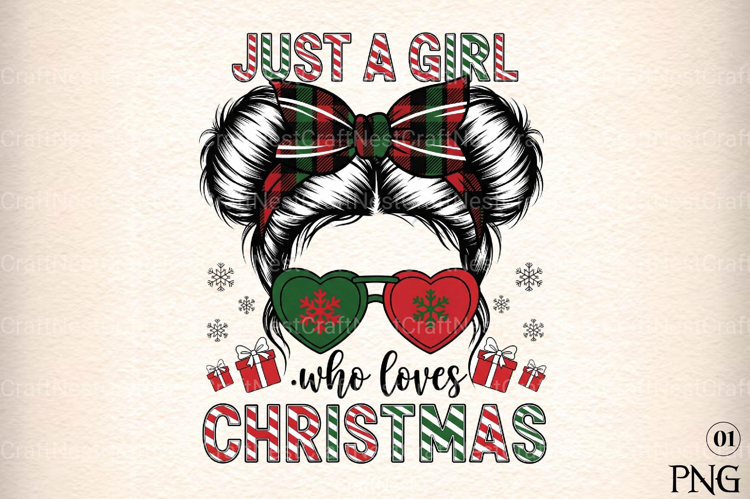 Girl Loves Christmas Clipart Bundle - CraftNest - Digital Crafting and Art
