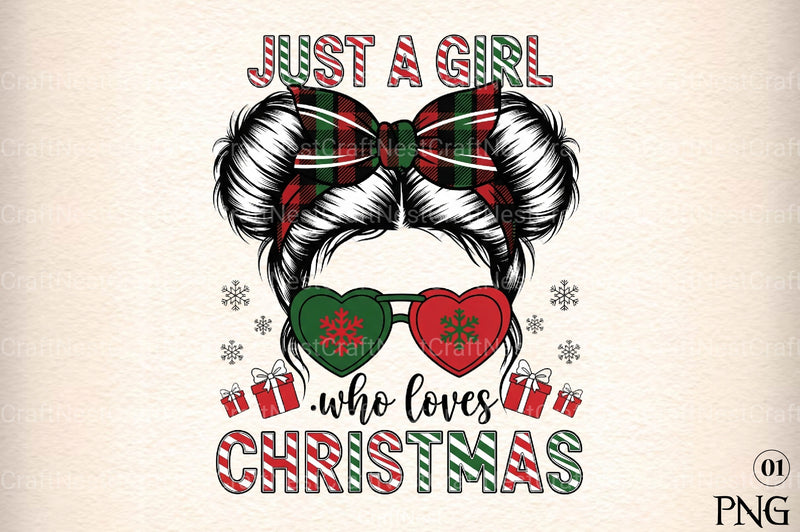 Girl Loves Christmas Clipart Bundle - CraftNest - Digital Crafting and Art