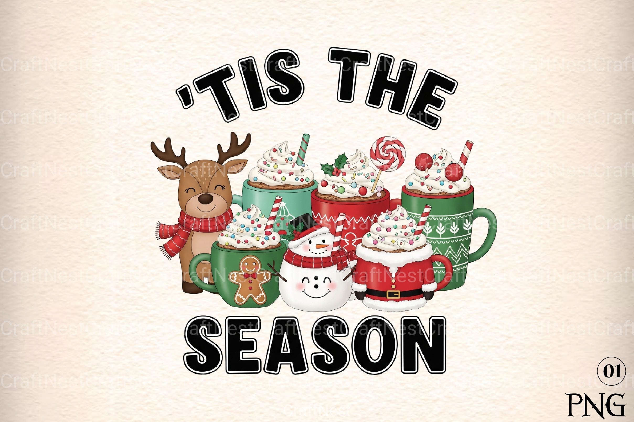 Tis The Season Clipart Bundle 4 - CraftNest - Digital Crafting and Art