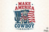 Patriotic Cowboy 4th of July Dog Clipart Bundle