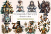 Steampunk Character Clipart Bundle