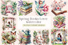 Spring Book Lover Clipart Bundle