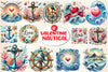 Nautical Valentine's Clipart Bundle