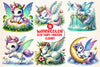 Cute Fairy Unicorn Clipart Bundle