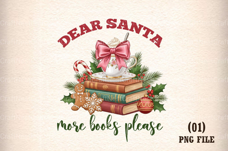 All Booked for Christmas Clipart Bundle 4 - CraftNest - Digital Crafting and Art