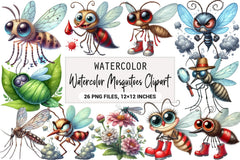 Mosquitoes Clipart Bundle - CraftNest - Digital Crafting and Art