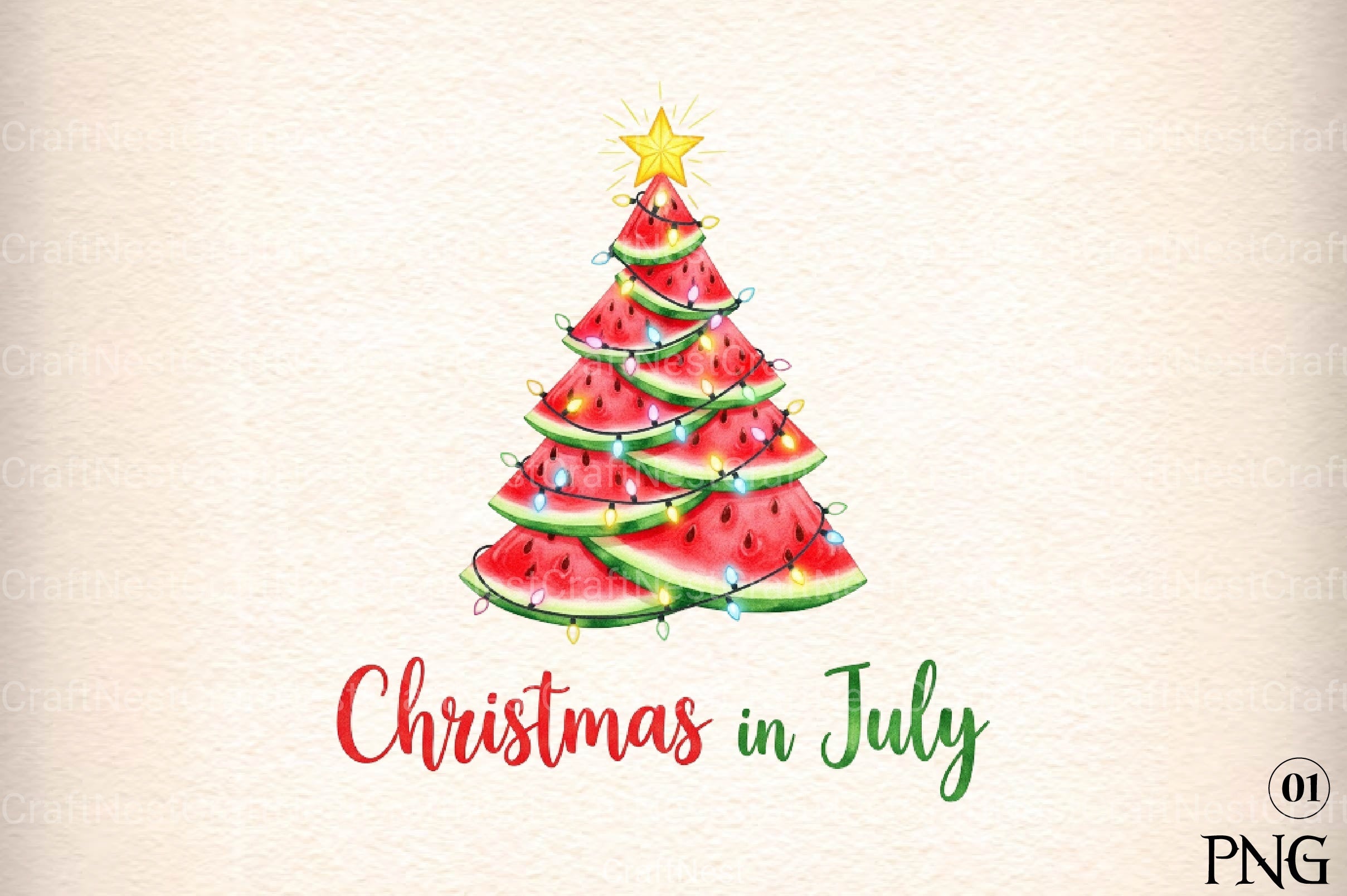 Christmas in July Funny Clipart Bundle 37 - CraftNest - Digital Crafting and Art