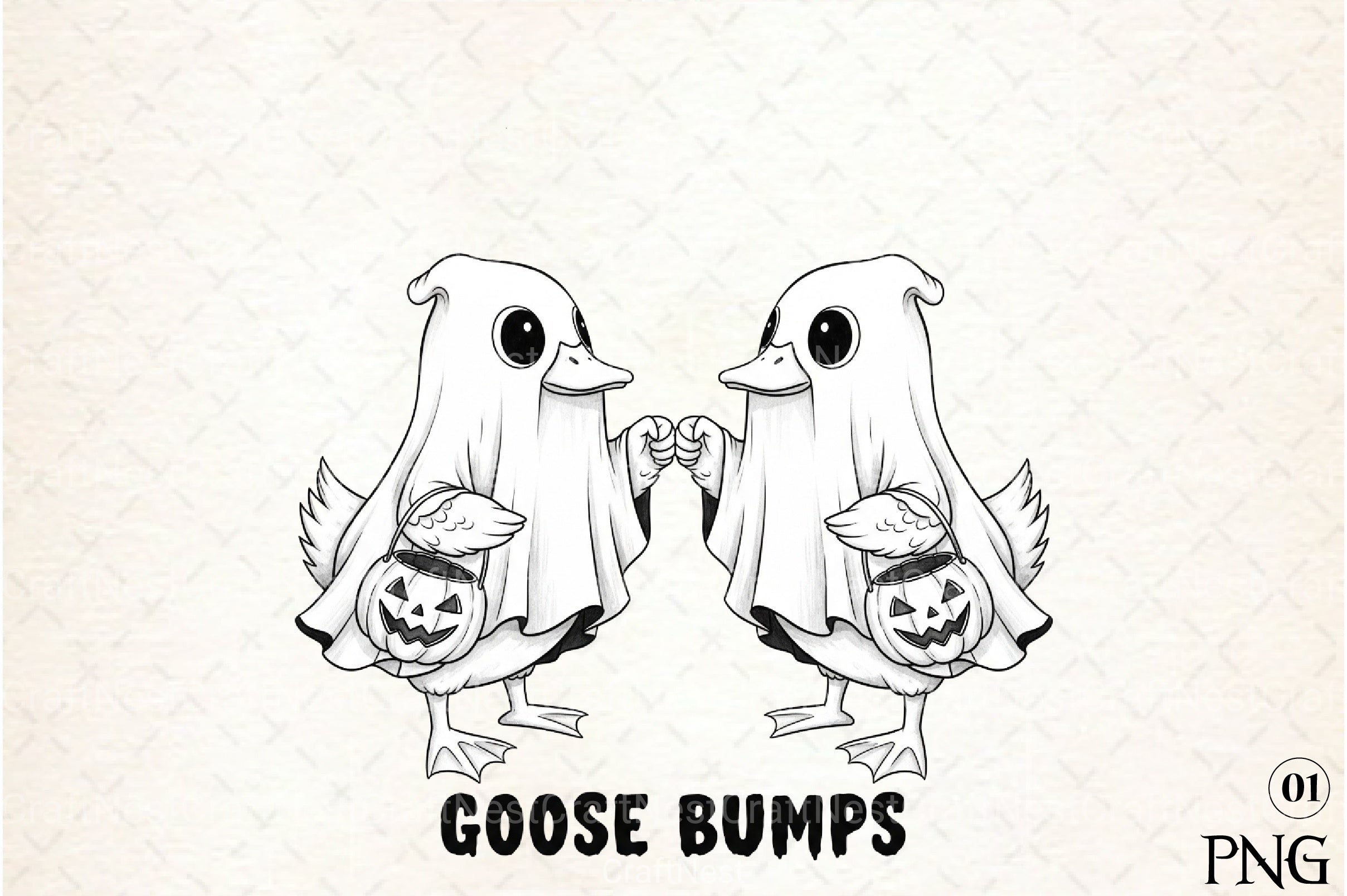 Funny Halloween Ghost Goosebumps Clipart Bundle - CraftNest - Digital Crafting and Art