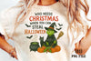 Merry Christmas Green Monster Clipart Bundle