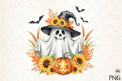 Funny Halloween Ghost Clipart Bundle 19 - CraftNest - Digital Crafting and Art