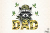 Camo Raccoon Woodland Clipart Bundle 2