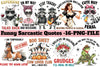Funny Sarcastic Quotes Clipart Bundle