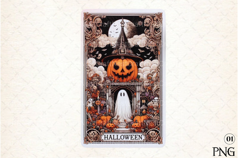 Halloween Tarot Card Clipart Bundle 7 - CraftNest - Digital Crafting and Art
