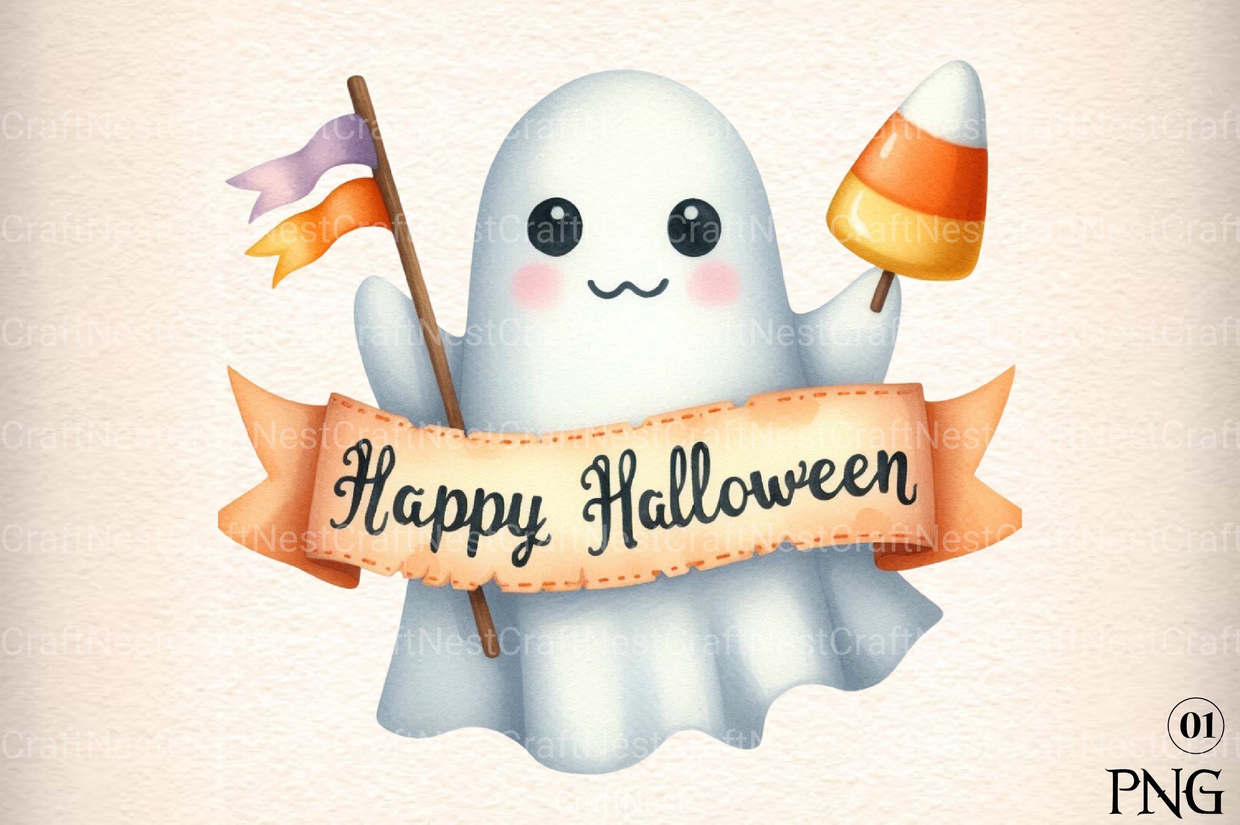 Witch Ghost Halloween Clipart Bundle - CraftNest - Digital Crafting and Art