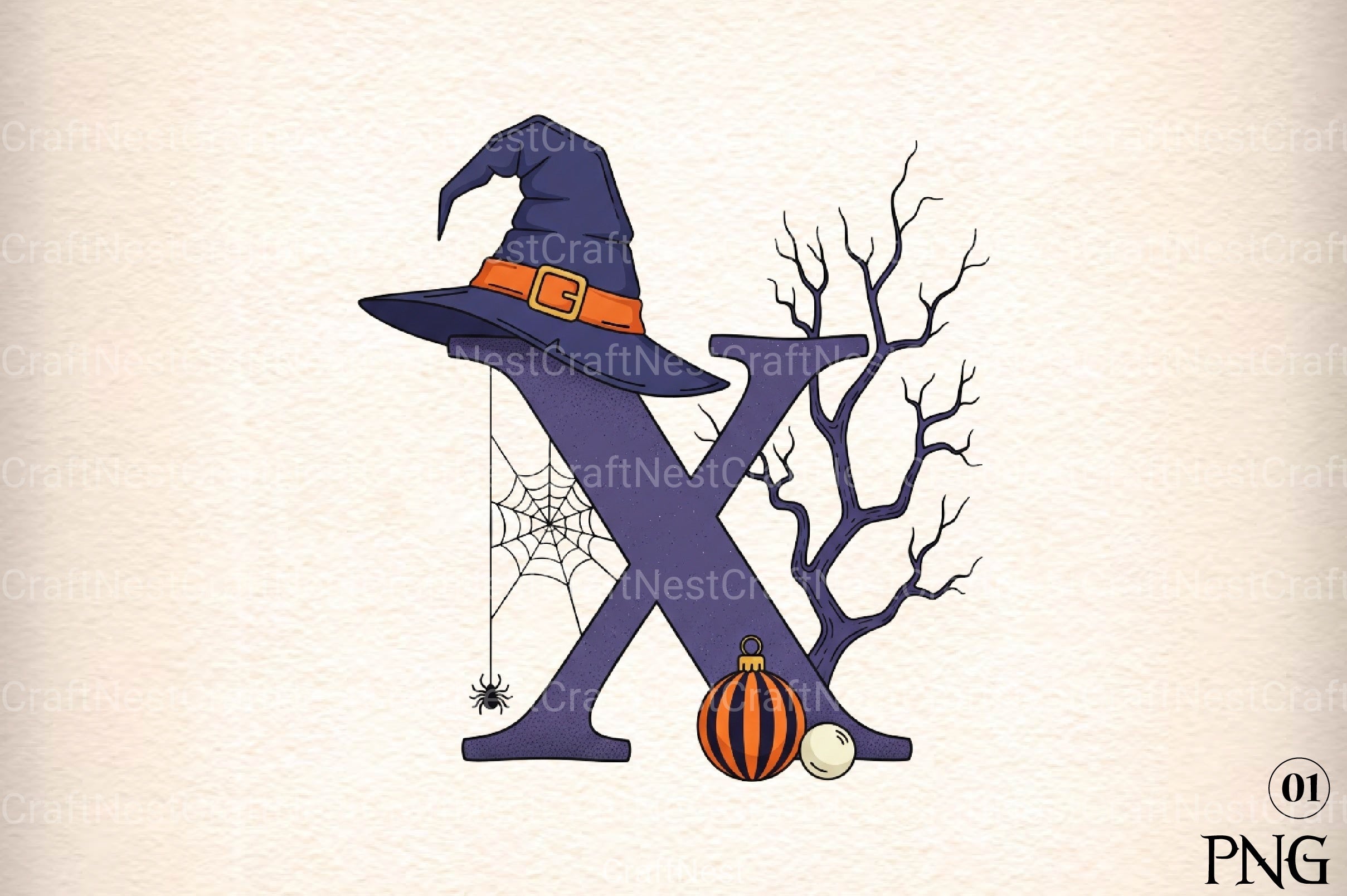 Halloween Alphabet Clipart Bundle 91 - CraftNest - Digital Crafting and Art