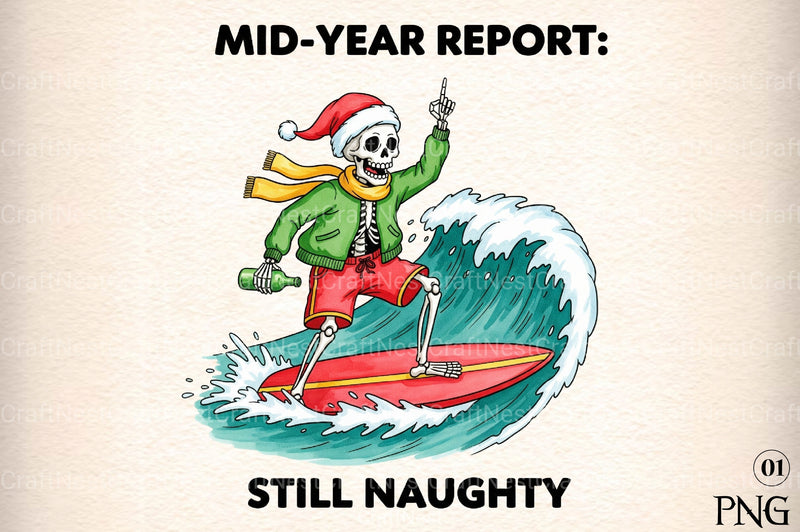 Christmas in July Funny Clipart Bundle 7 - CraftNest - Digital Crafting and Art