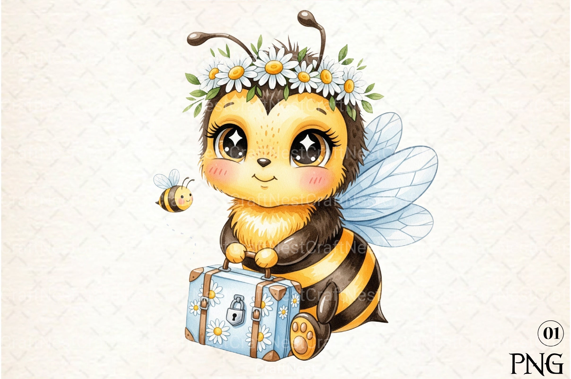 Back to School Bee Clipart Bundle 9 - CraftNest - Digital Crafting and Art