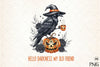 Raven Crow Coffee Halloween Clipart Bundle 1121