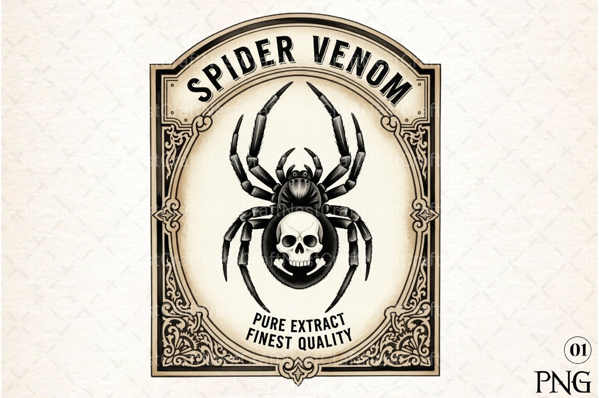 Vintage Halloween Potion Labels Clipart Bundle 12 - CraftNest - Digital Crafting and Art