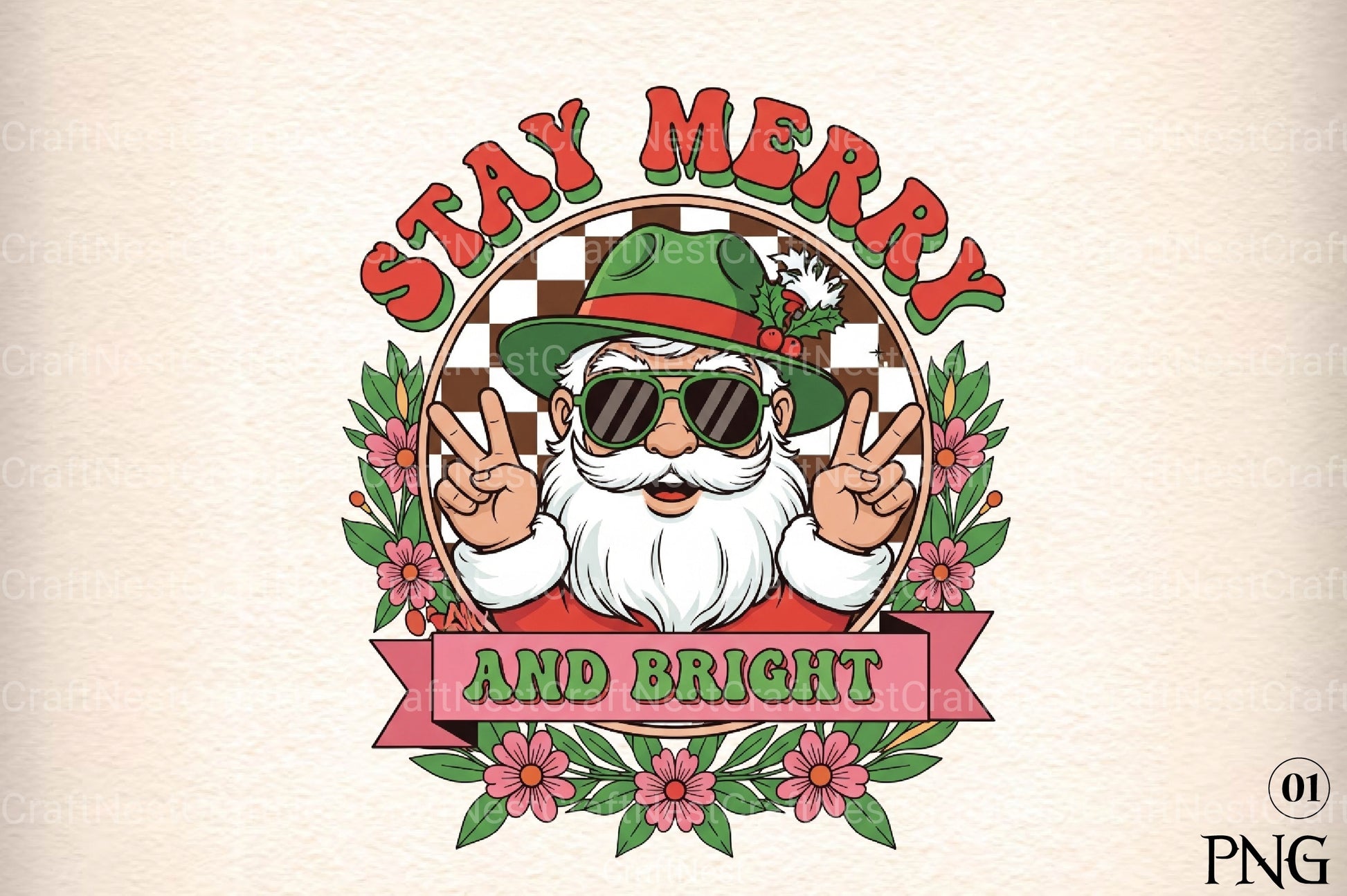 Stay Merry and Bright Clipart Bundle - CraftNest - Digital Crafting and Art