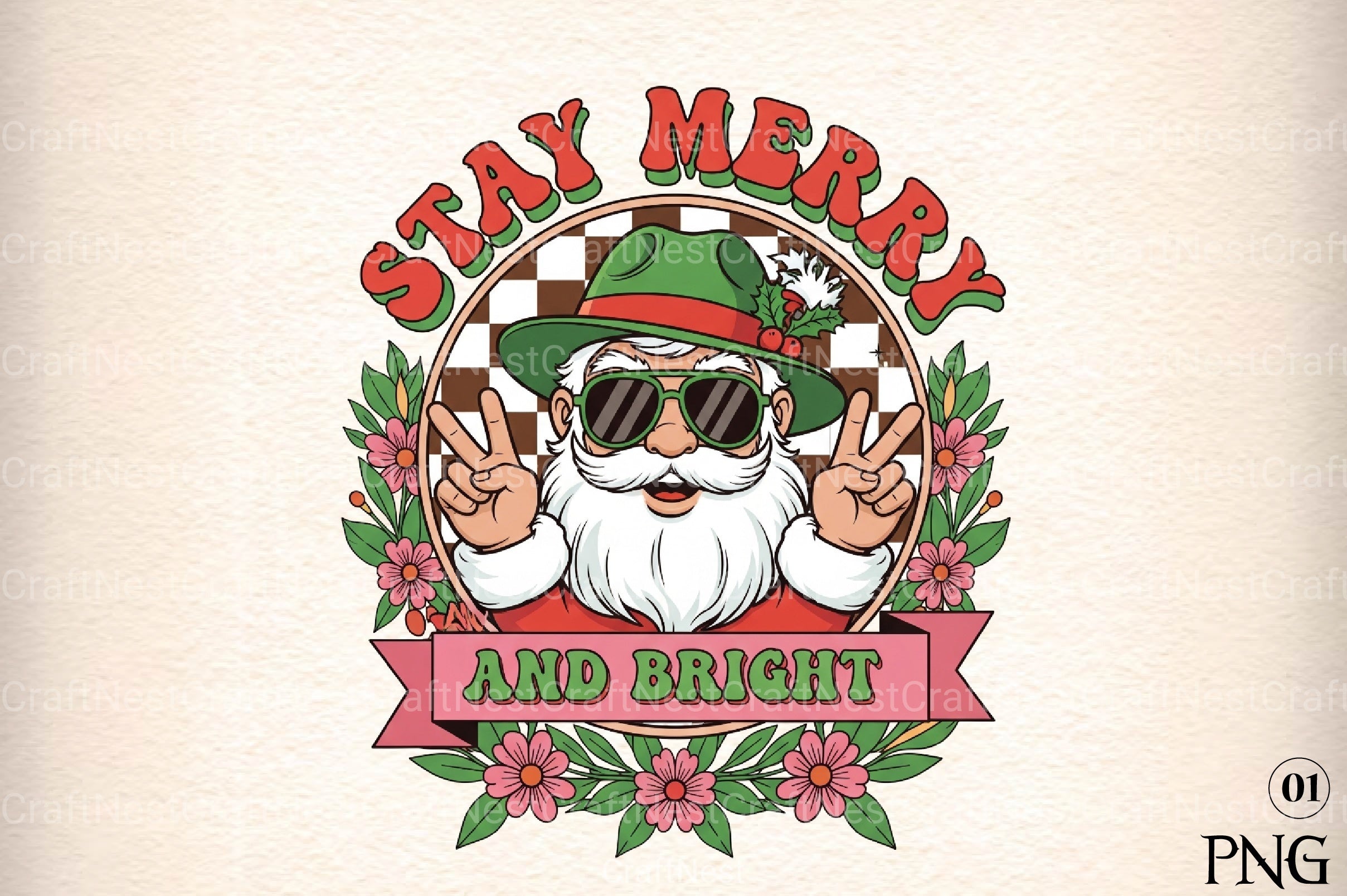 Stay Merry and Bright Clipart Bundle - CraftNest - Digital Crafting and Art
