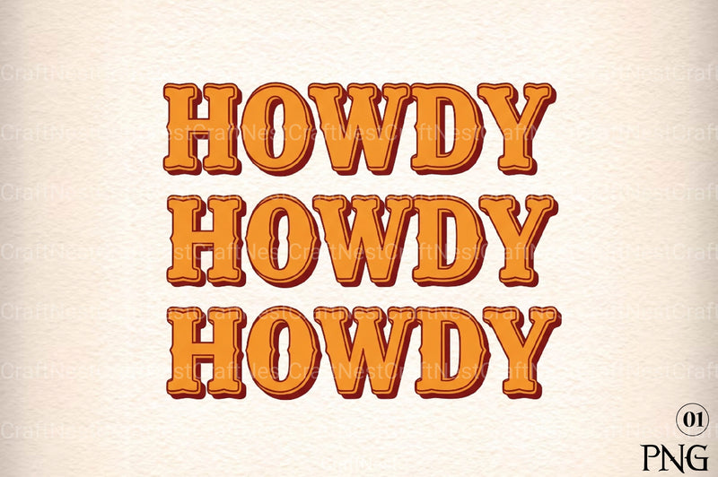 Western Howdy Art Clipart Bundle - CraftNest - Digital Crafting and Art