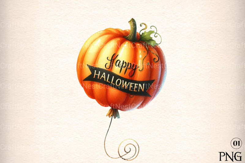 Happy Halloween Bloo Clipart Bundle - CraftNest - Digital Crafting and Art