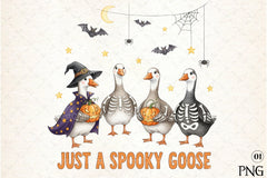 Spooky Goose Funny Halloween Clipart Bundle - CraftNest - Digital Crafting and Art
