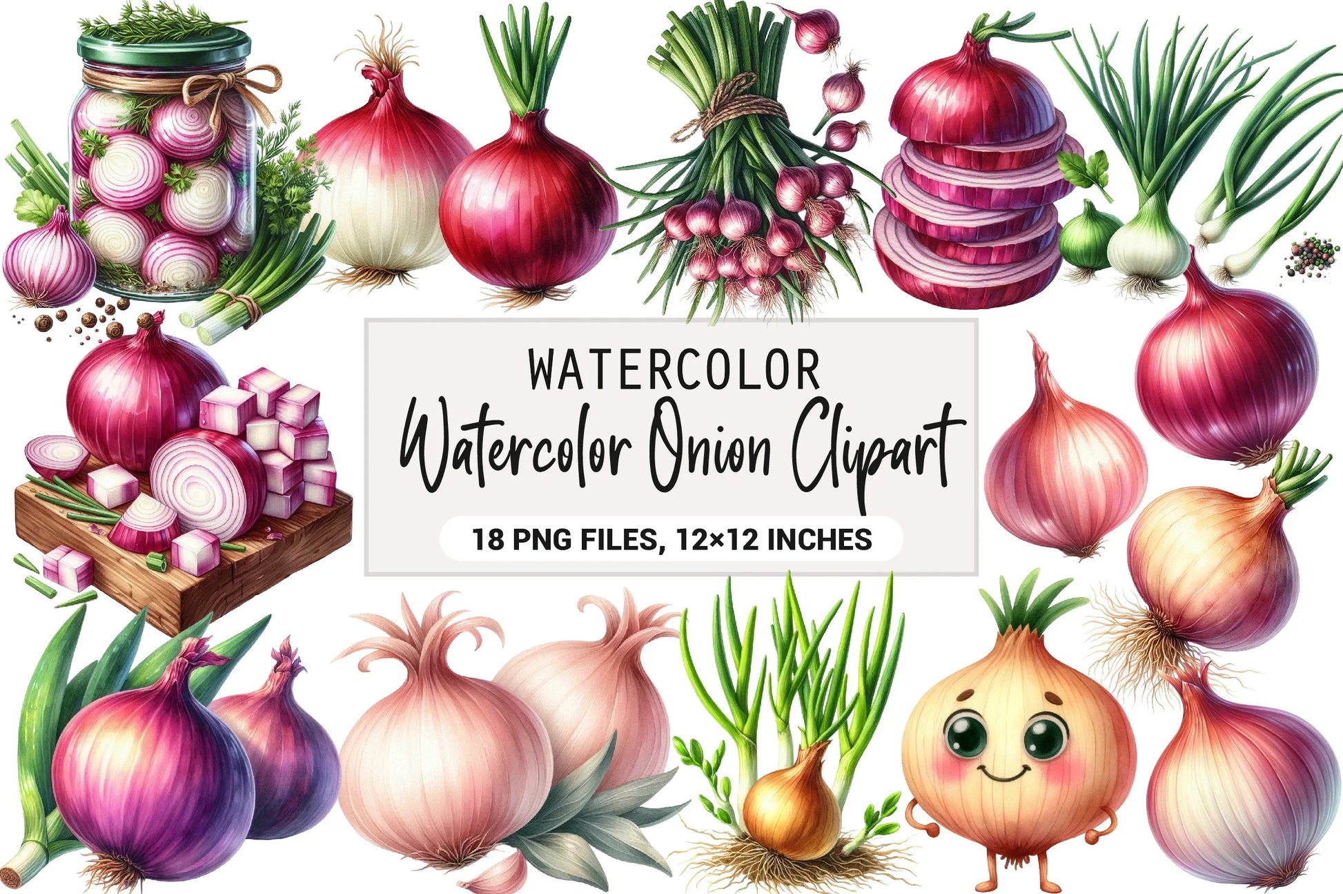 Onion Clipart Bundle - CraftNest - Digital Crafting and Art