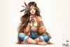 Tribal Boho Girl Clipart Bundle 1