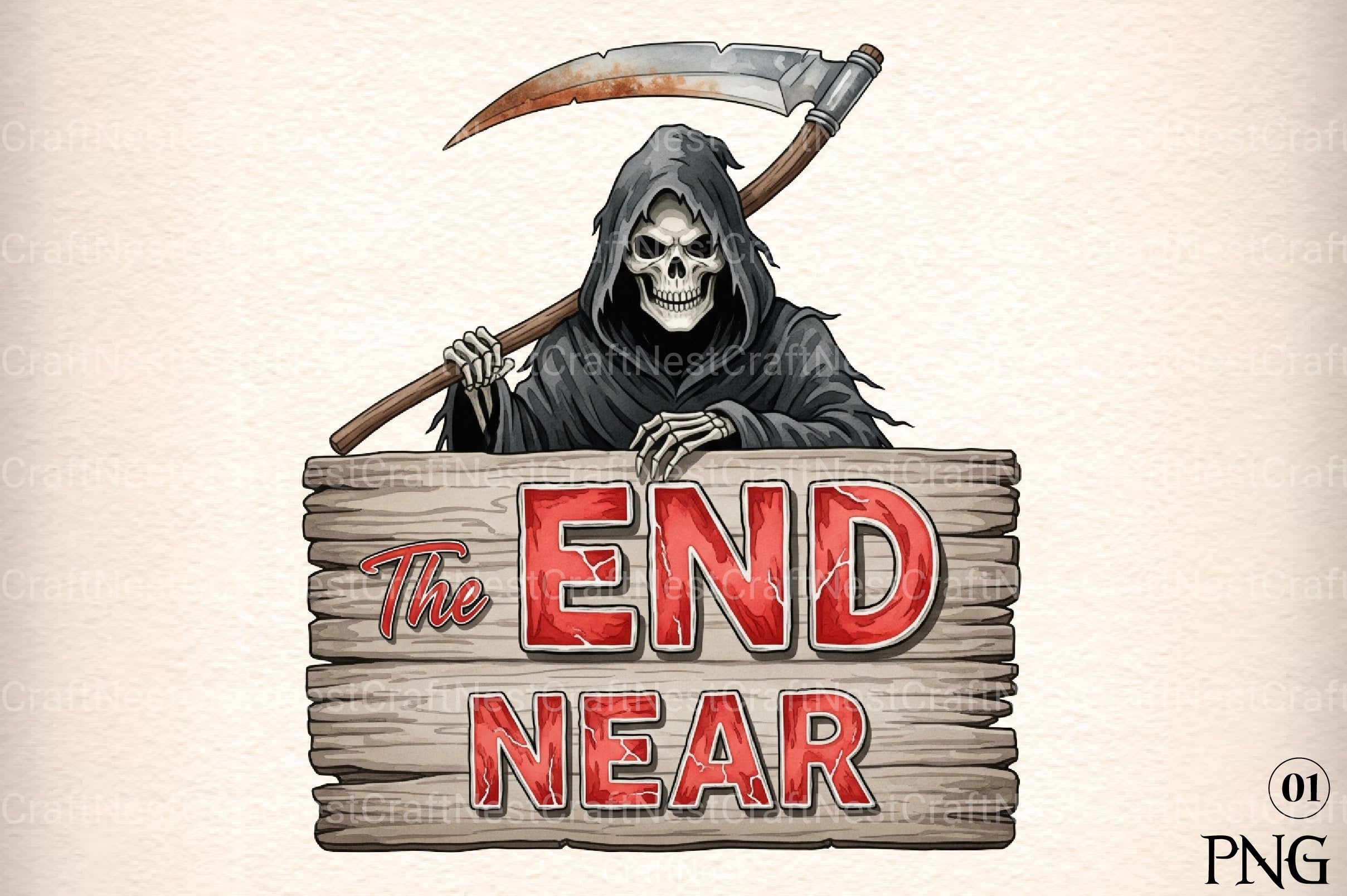 End Is Near Sign Clipart Bundle - CraftNest - Digital Crafting and Art