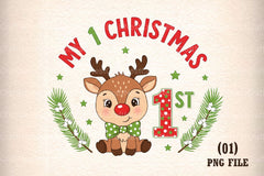 My First Christmas Clipart Bundle - CraftNest - Digital Crafting and Art